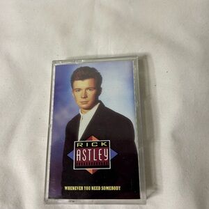 Rick Astley Whenever You Need Somebody 1987 Cassette Tape